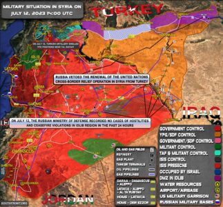 Military Situation In Syria On July 12, 2023 (Map Update)