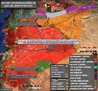 Military Situation In Syria On July 25, 2023 (Map Update)