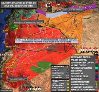 Military Situation In Syria On July 8, 2023 (Map Update)