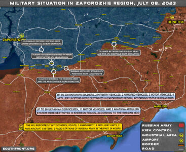Military Situation In Southern Ukraine On July 8, 2023 (Map Update)