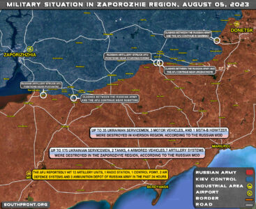Military Situation In Southern Ukraine On August 5, 2023 (Map Update)