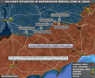 Military Situation In Southern Ukraine On June 15, 2023 (Map Update)